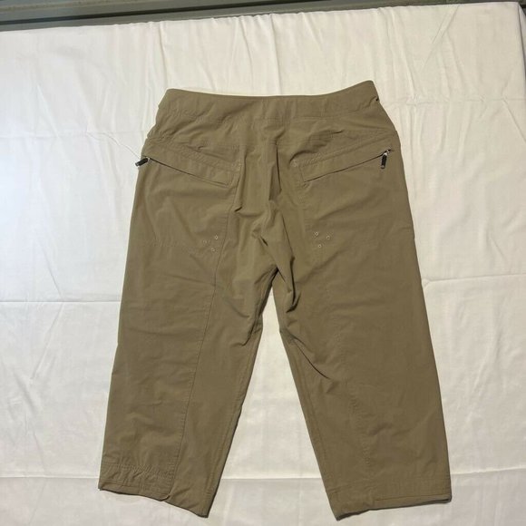 Mountain Hardwear Hiking Pants Beige Stretch Belted Buckle Pockets Flat Front XL - Picture 5 of 10